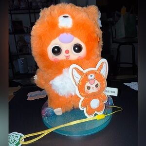Baby Three Big Cute Plush Pendant -  Fox
